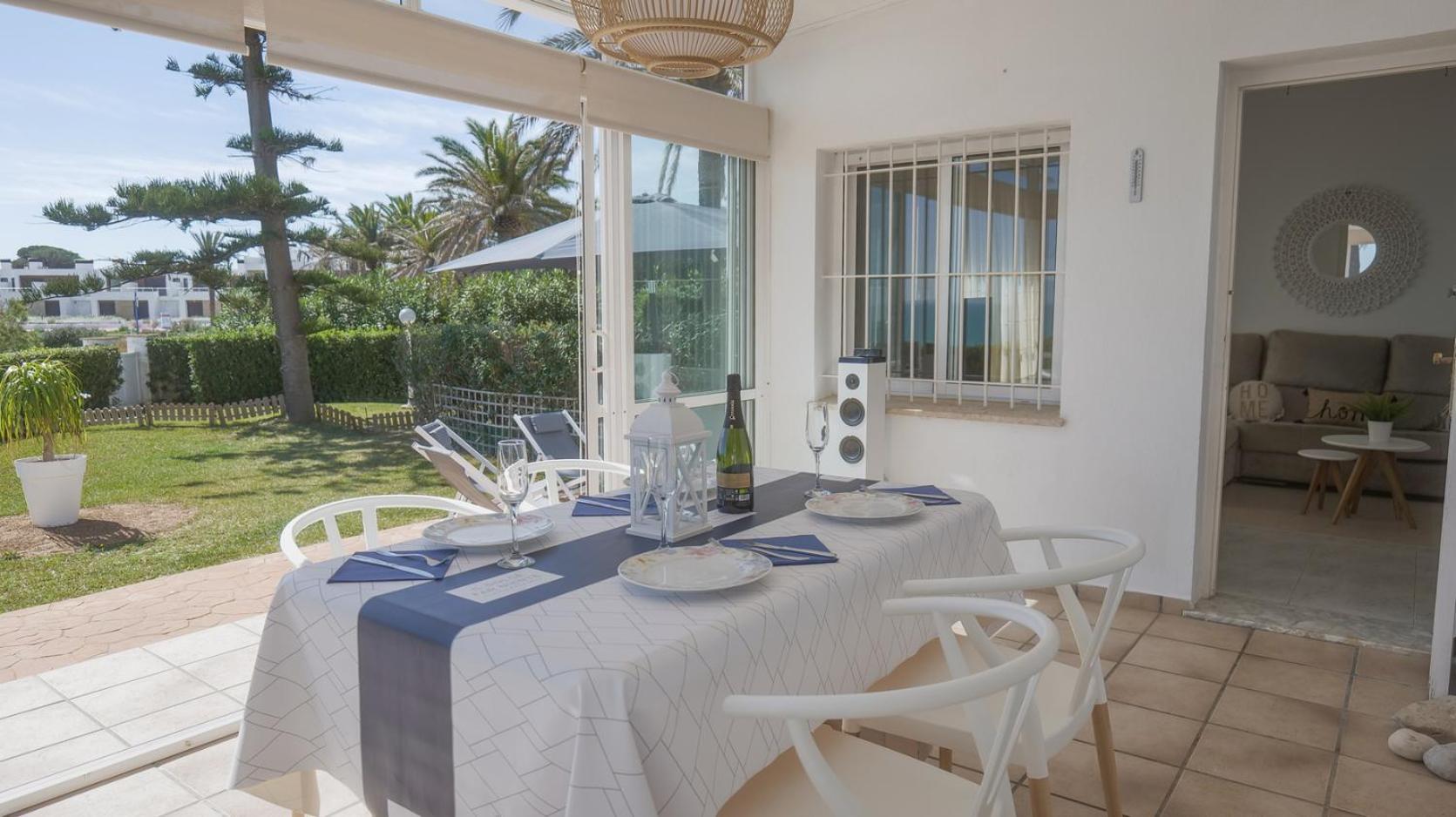 Casa Vesalia A 1A Linea De Mar Con Aa Y Wi-Fi. Villa Vinaros Bagian luar foto